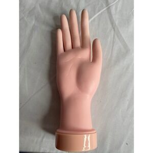 Silicone Nail Practice Hand for Acrylics and Nail Art Training Pink Right Hand